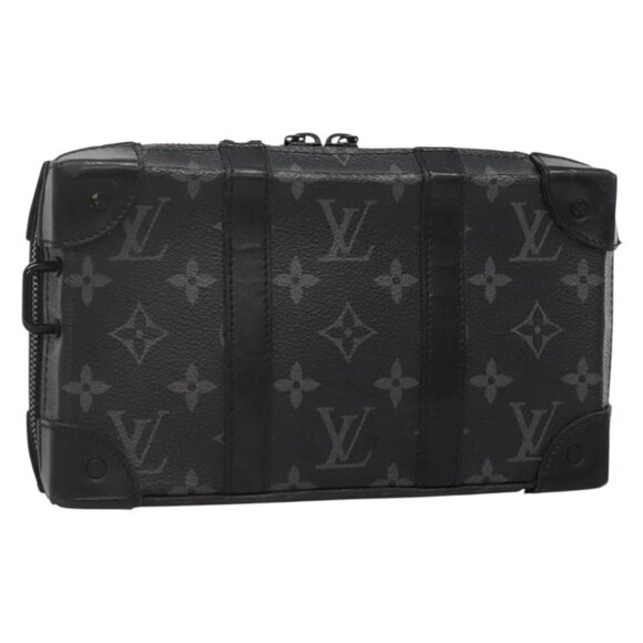 LOUIS VUITTON Monogram Eclipse Soft Trunk wallet Shoulder Bag M69838 Auth 138775 - Picture 1 of 16